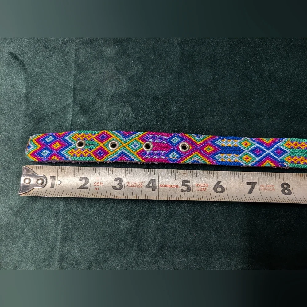 Artisan Handwoven Colorful Dog Collar